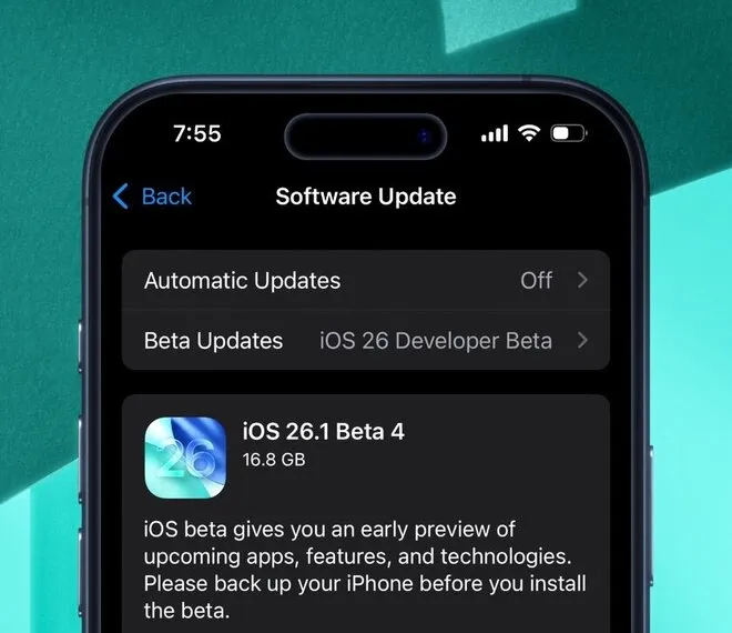 Що нового в iOS 26.1 beta 4